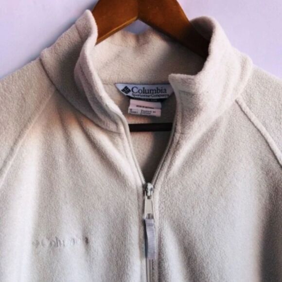 Women’s Columbia Cream Fleece Full Zip Jacket - Picture 3 of 10
